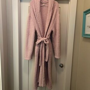 Barefoot Dreams Cozychic Dusty Rose Robe size WOMENS 3